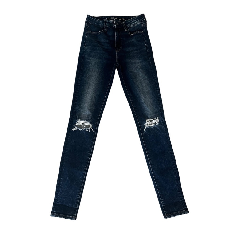AE American Eagle Next Level Stretch Straight Leg Jean Size 4 Long